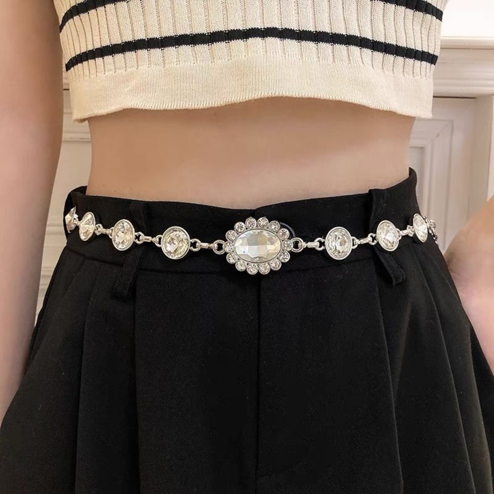 Rhinestone Belts for Women Accessories